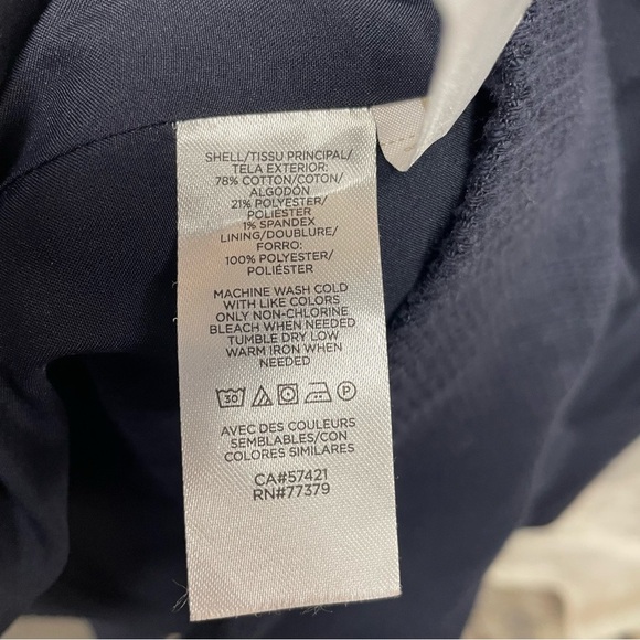 Ann Taylor women’s double breasted blazer jacket navy blue size 12 - Picture 7 of 8